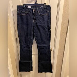 Gap 1969 Jeans 30 Long Stretch Dark Blue Denim Bootcut Boot Cut 10L 30L 10